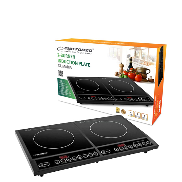 esperanza 2 burner induction plate